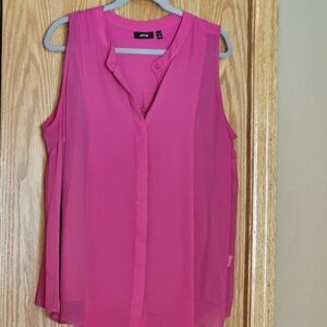 Apt. 9 Women's Pink Sleeveless Top 1X